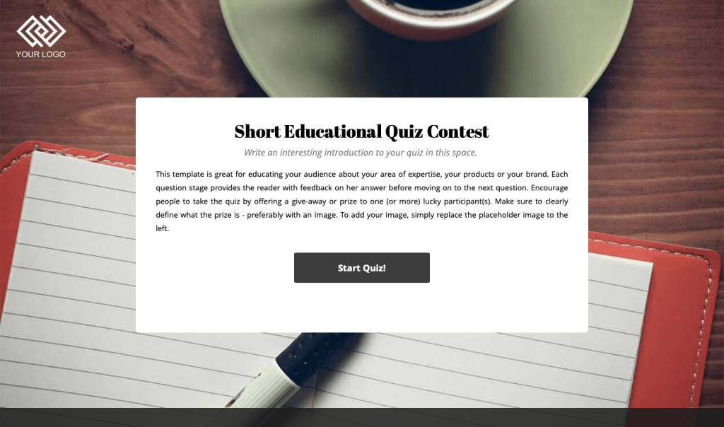 Educational Quiz Contest Template by Dot.vu