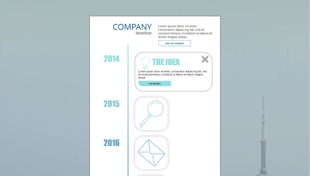 Timeline Infographic by Dot.vu