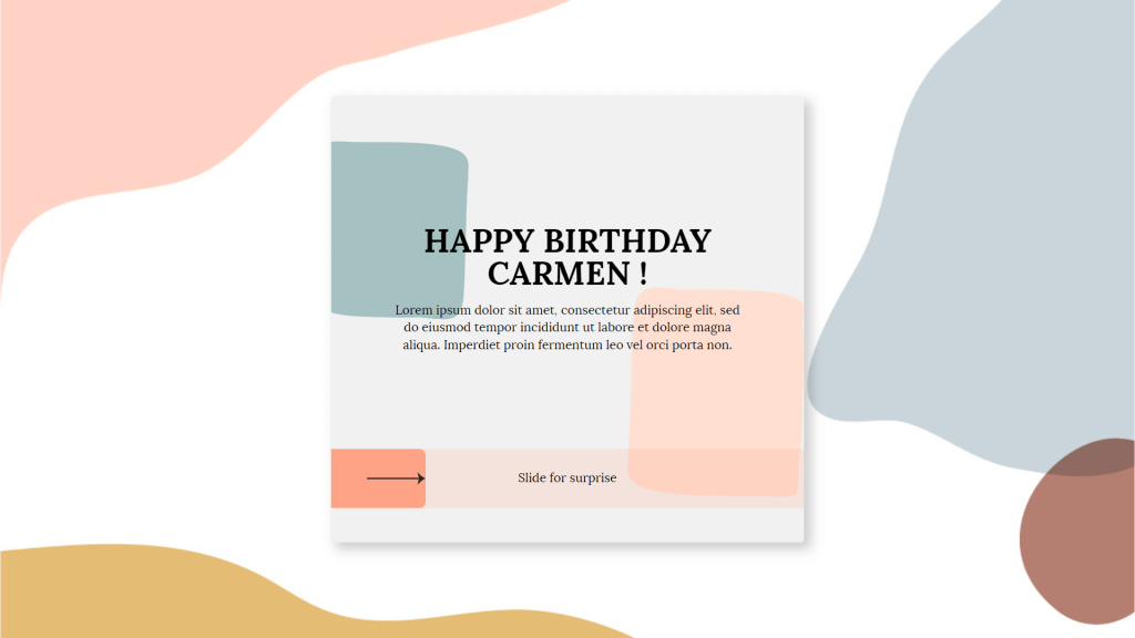 Personalized birthday card template by Dot.vu