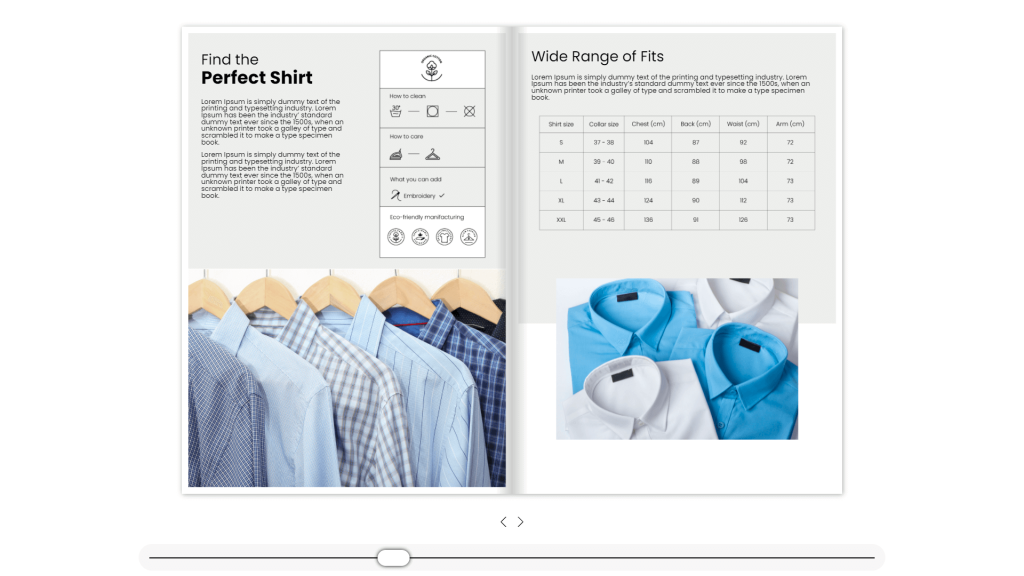 product catalog flipbook template by dot.vu