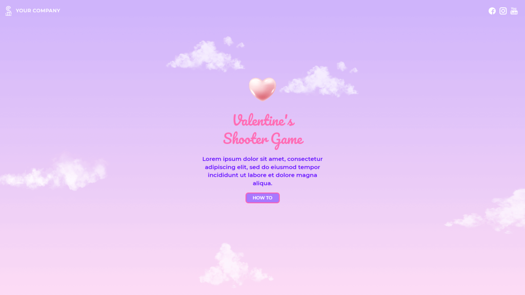valentine's shooter game template by dot.vu
