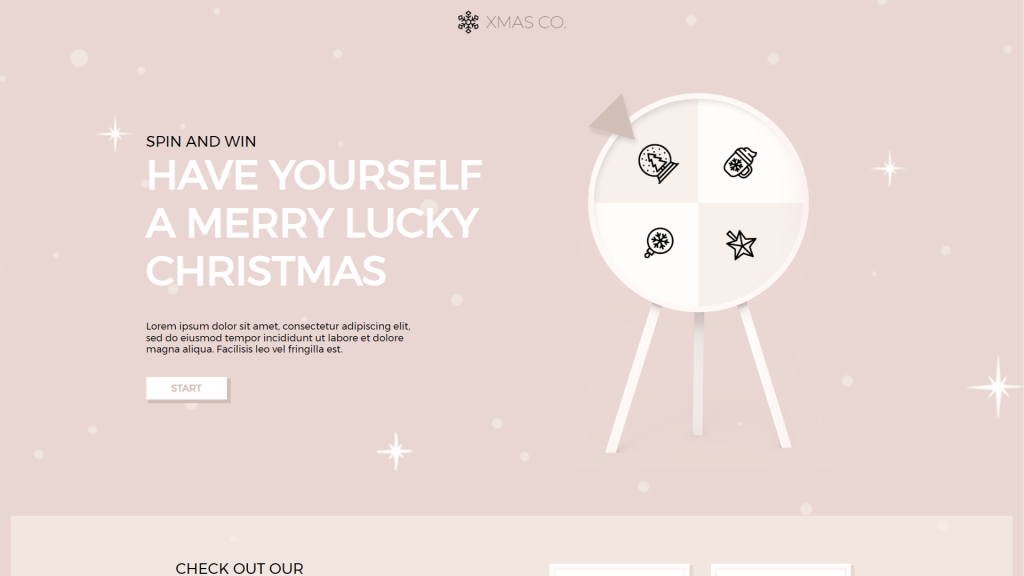 christmas roulette game template by dot.vu