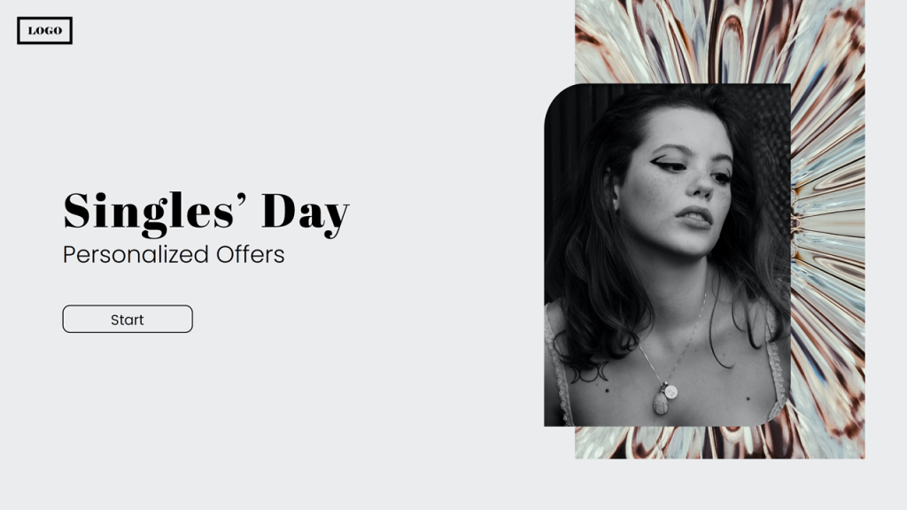 This is a Singles' Day personalized offer template by Dot.vu