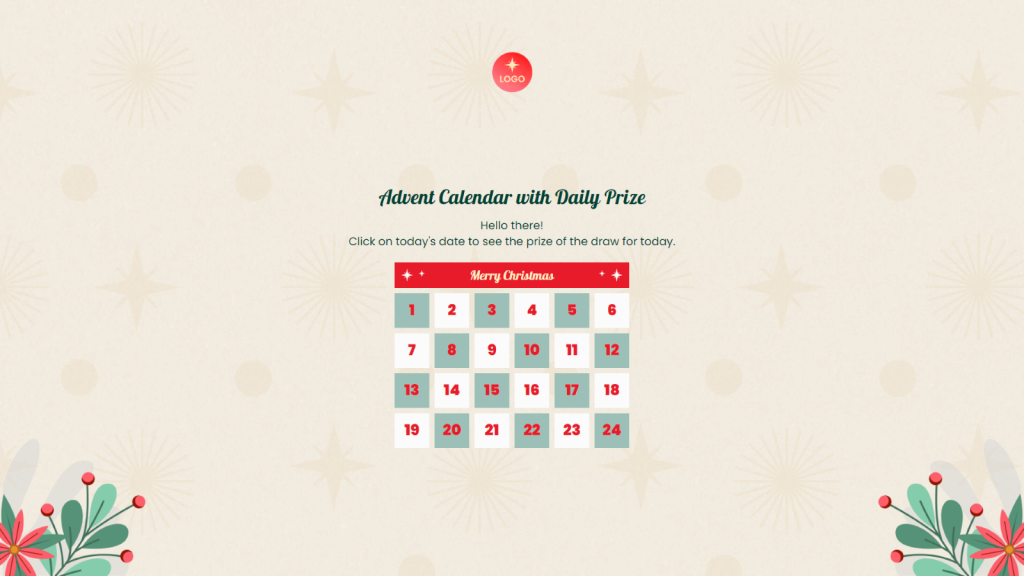 December Marketing idea: Online Advent Calendar template by Dot.vu