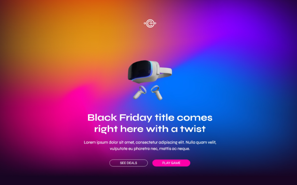 black friday sales landing page template by dot.vu