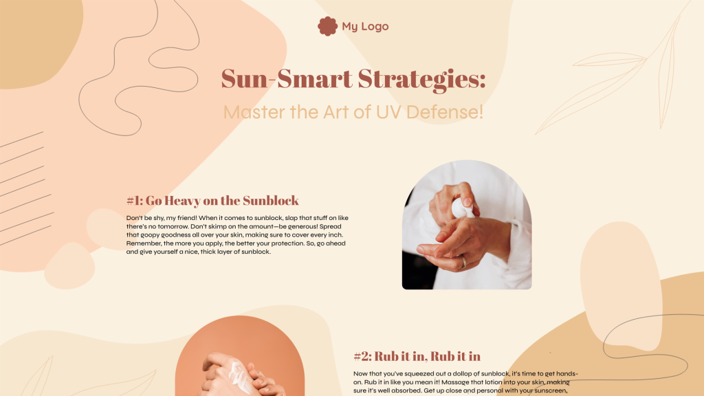 sunblocker infographic template by dot.vu