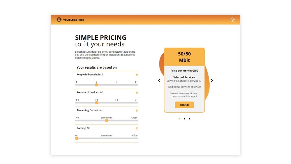 Online Calculator template for SaaS companies