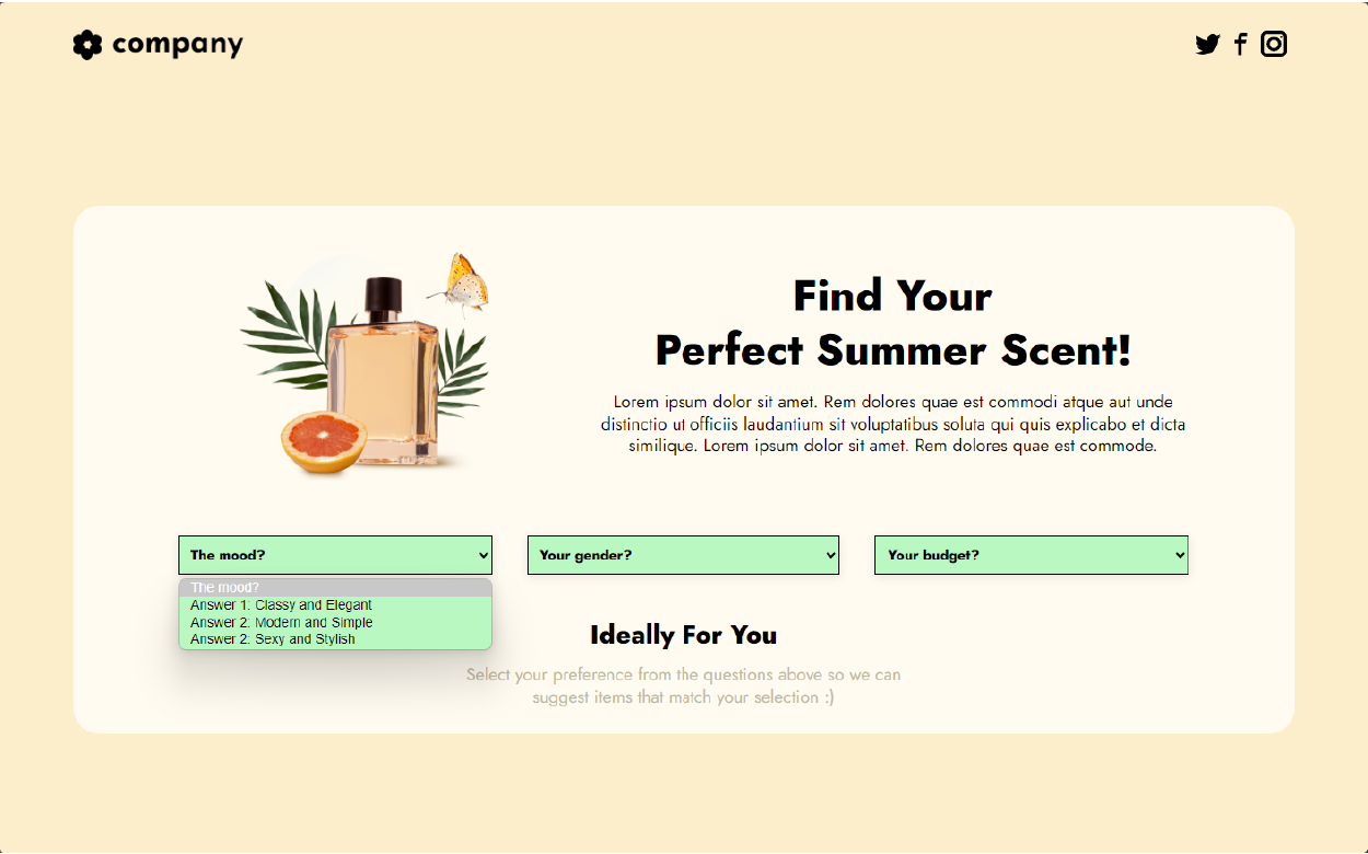 Single-Interface Guided Selling