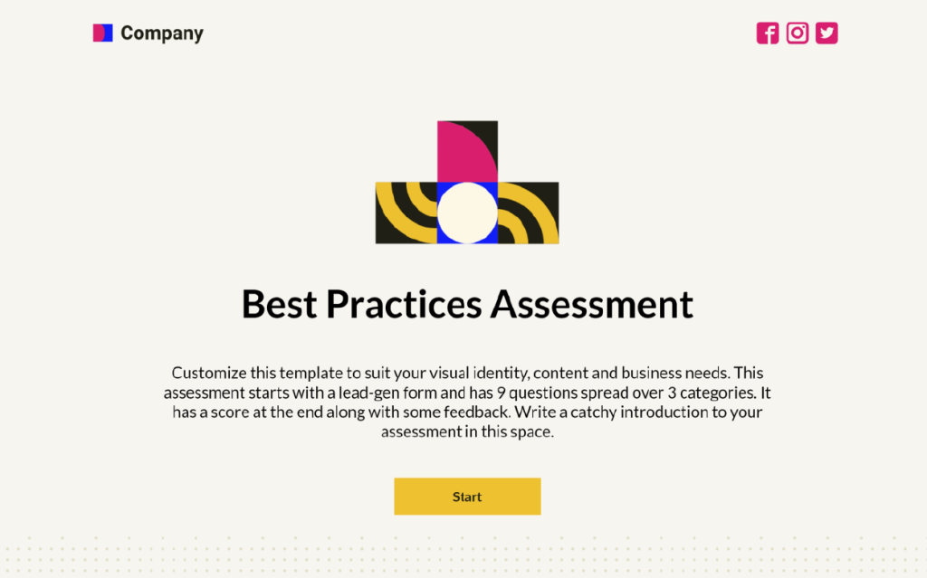 Assessments - Interactive online marketing for small businesses