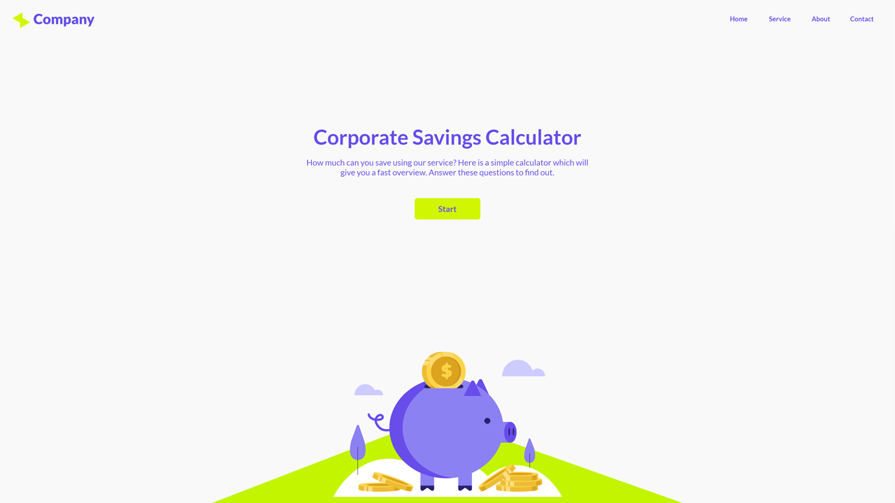 Corporate Savings Calculator