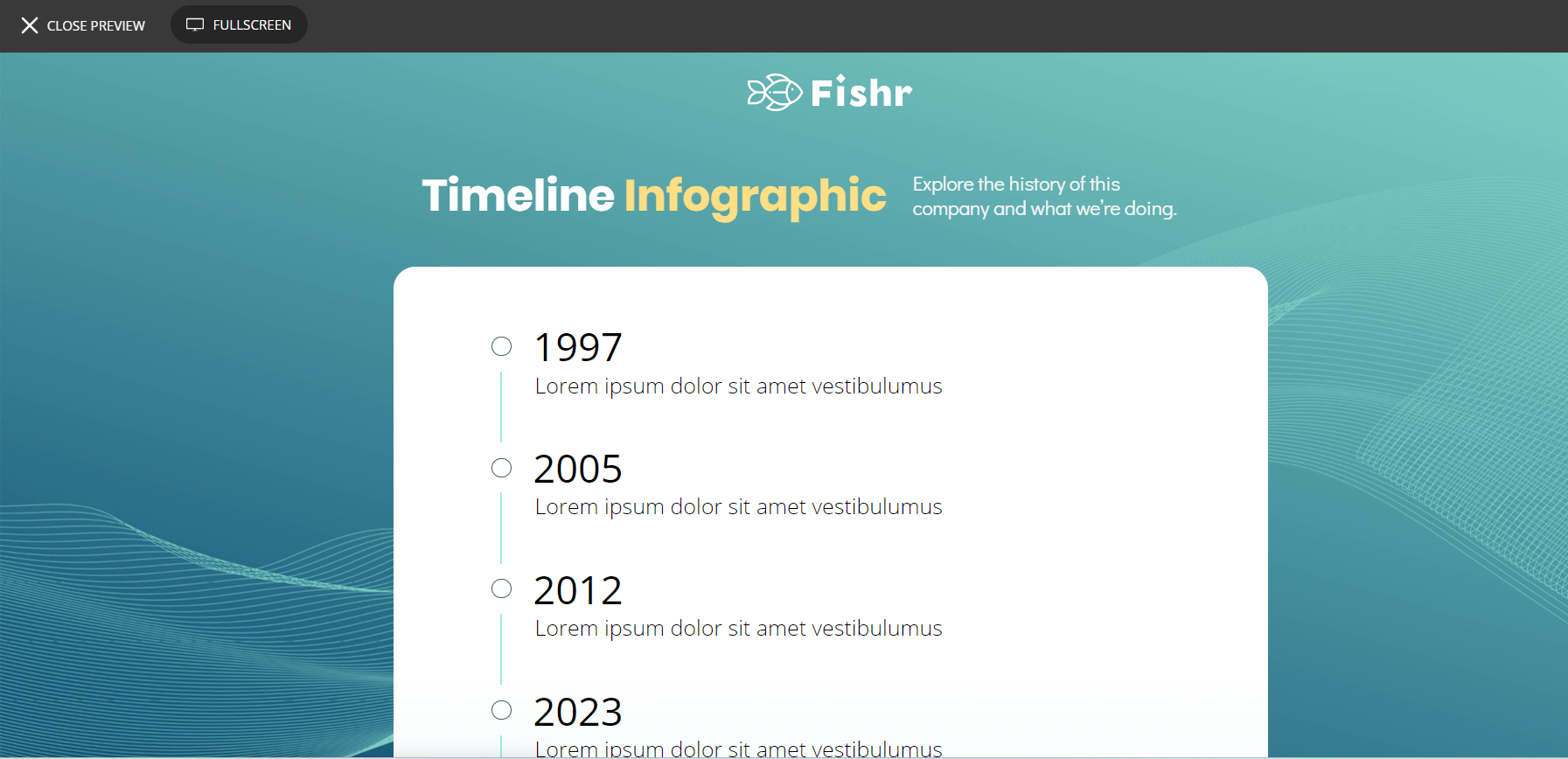 How to make an Interactive Timeline Infographic