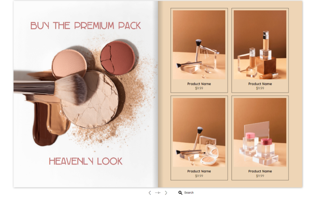 Beauty Product Catalog Template by Dot.vu