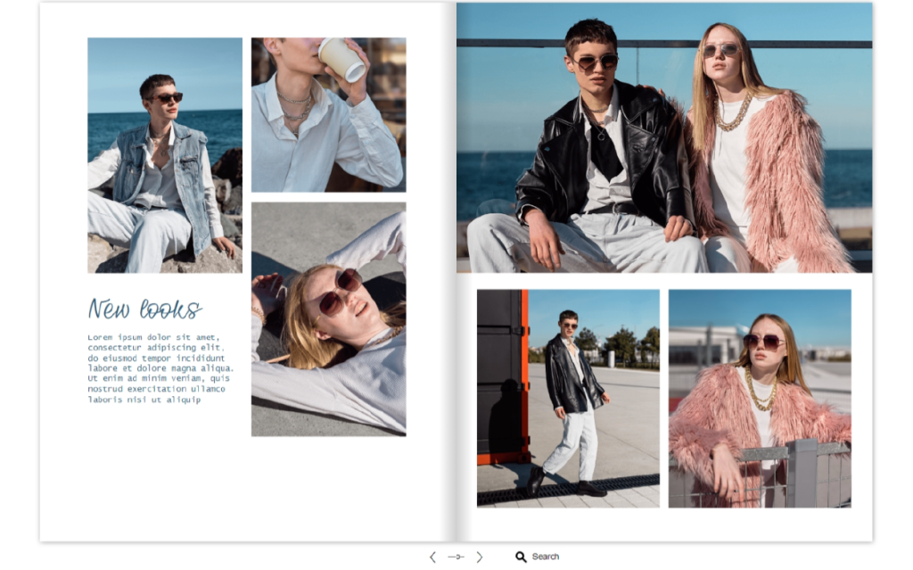 Fashion Lookbook Template magazine layout examples by Dot.vu