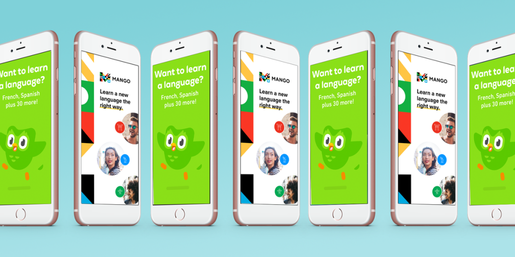 learning language application on phone