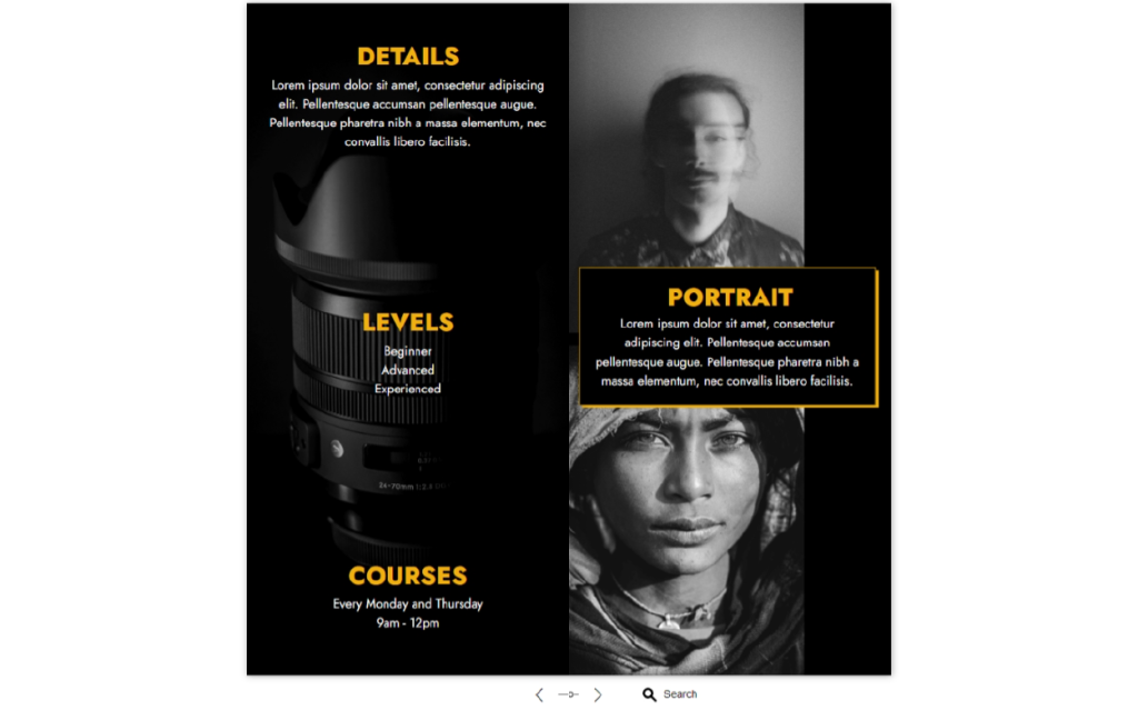 phototgraphy guide template magazine layout examples by Dot.vu