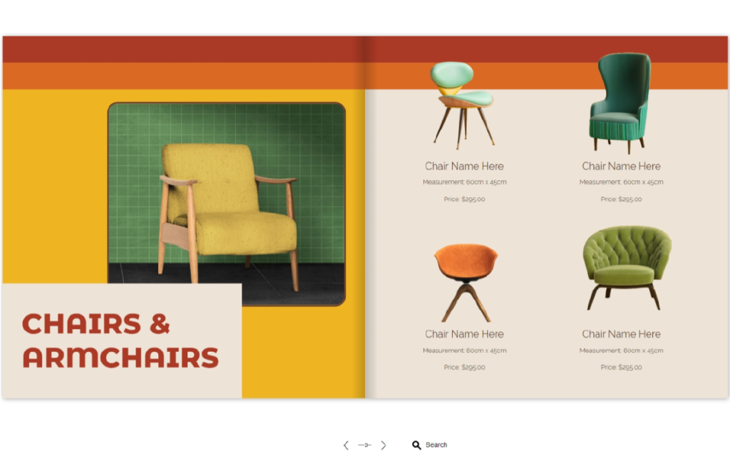 Furnishing Catalog Template by Dot.vu