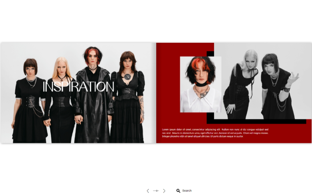 fashion portfolio template magazine layout examples by Dot.vu