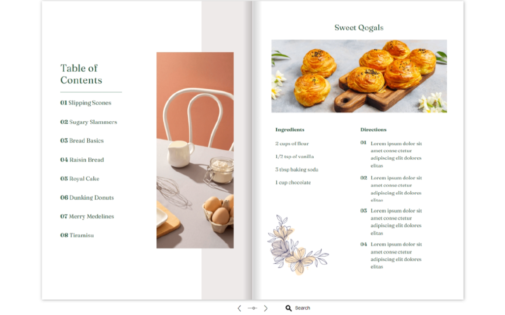 Food Recipe Book Template magazine layout examples by Dot.vu