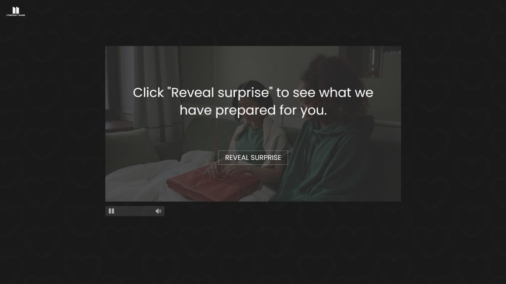 Personalized interactive video template