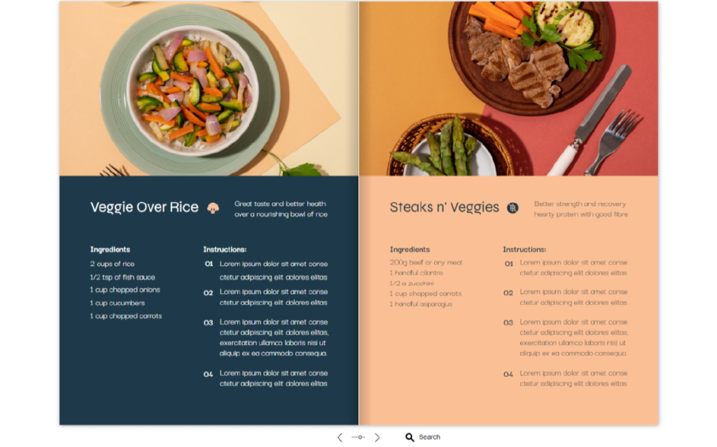 Recipe Book Template by Dot.vu