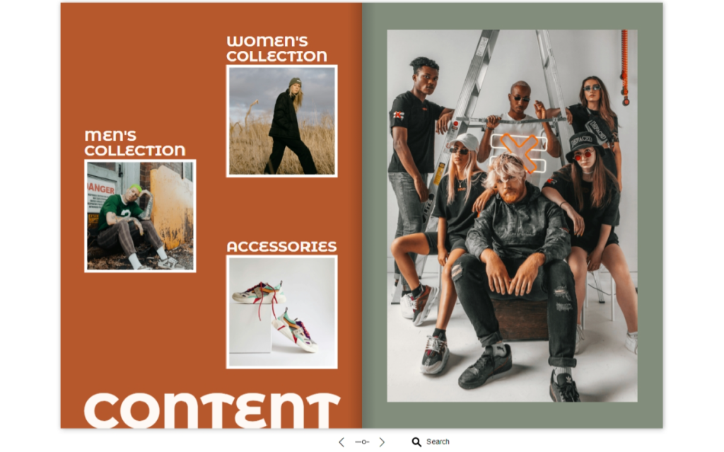 Sportswear Lookbook Template magazine layout examples by Dot.vu