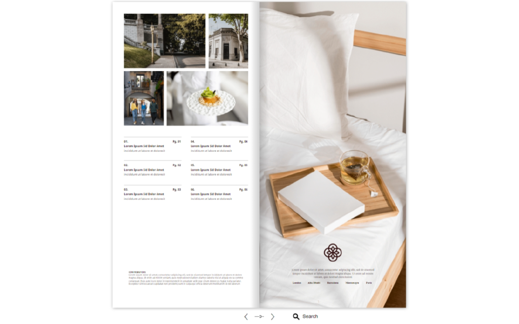 hotel city brochure template by Dot.vu