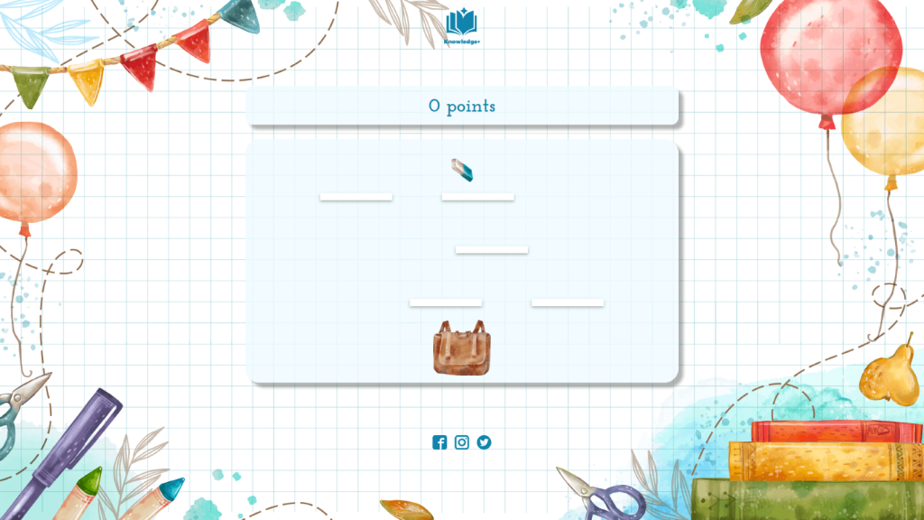 Collect school supplies template by Dot.vu