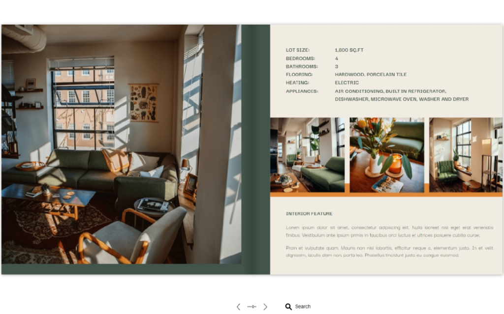 real estate booklet template by Dot.vu