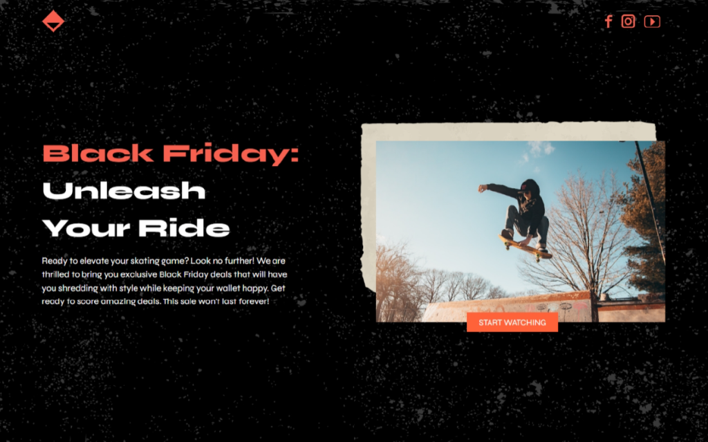 Black Friday Shoppable Video template by Dot.vu