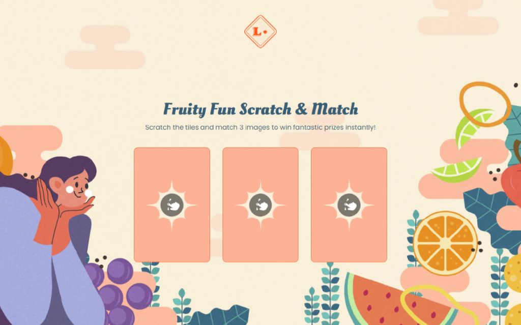 Scratch and match marketing game template by Dot.vu