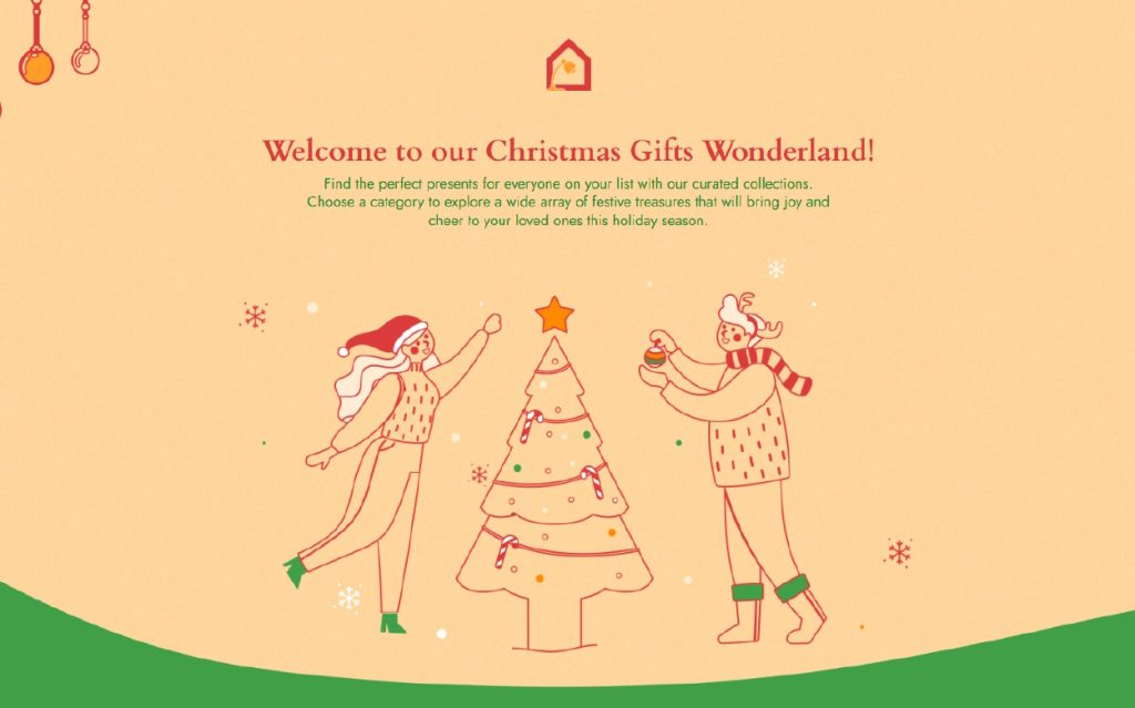 Christmas Landing Page Template by Dot.vu