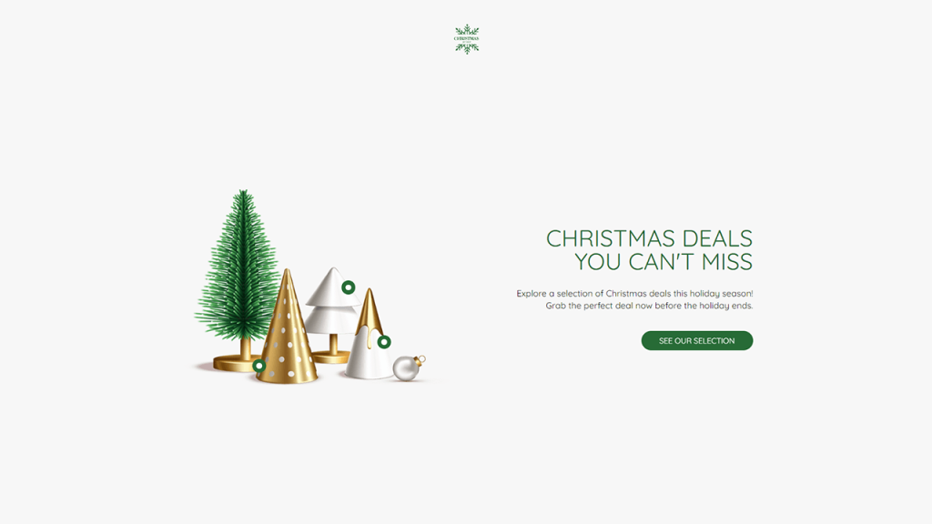 Christmas Product Landing page template by Dot.vu