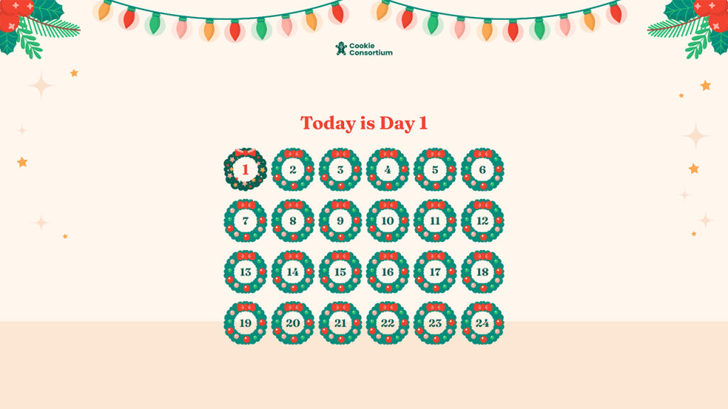 Claw Machine Advent Calendar template by Dot.vu