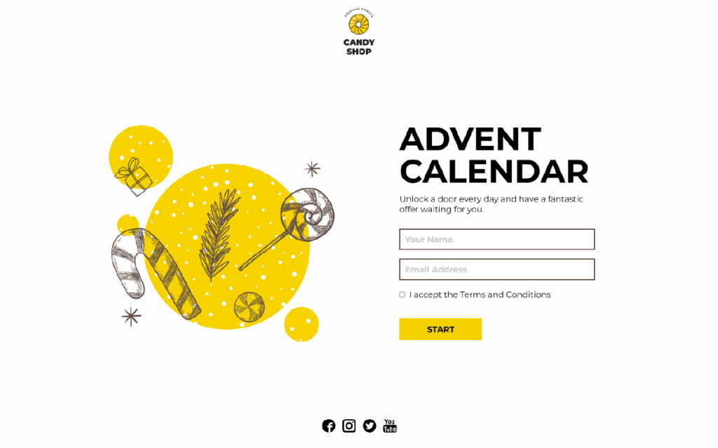 Advent Calendar with Daily Promotions Template by Dot.vu