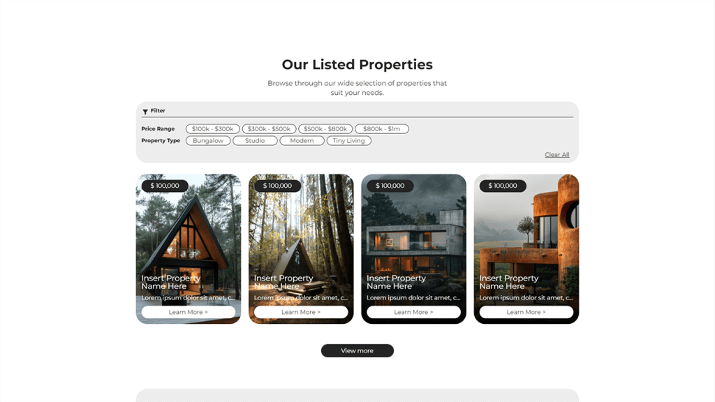 Real Estate Microsite
