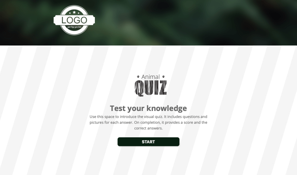 Visual Quiz template by Dot.vu