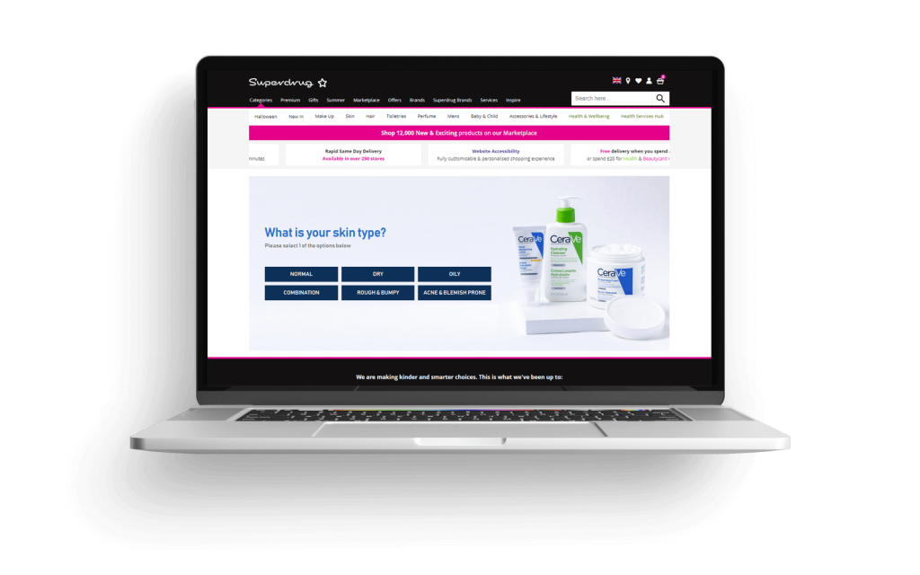 Ecommerce Content Marketing Trend - Guided Selling Super Drug Case Story