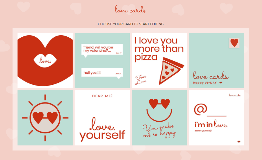 Personalized Valentine’s Card Template