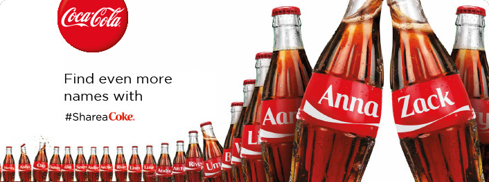 Share a Coke Campaign by Coca Cola