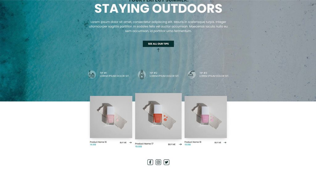 Summer Campaign Idea - Guided Selling Template