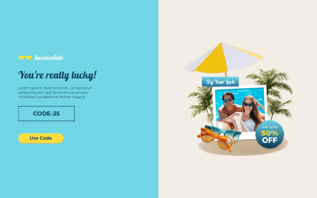 Summer Campaign Idea - Spin the Wheel Template