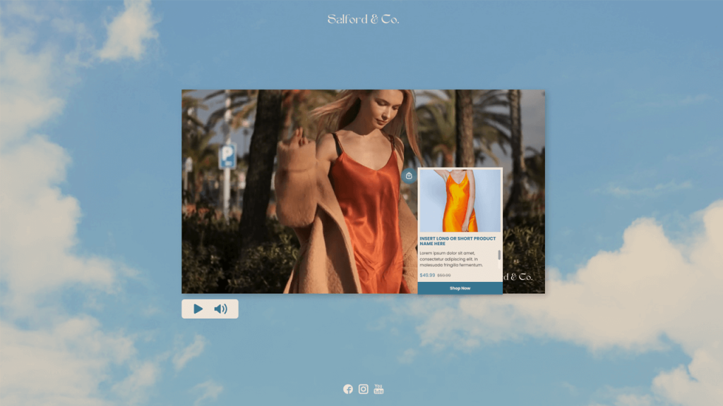Summer shoppable video by Dot.vu