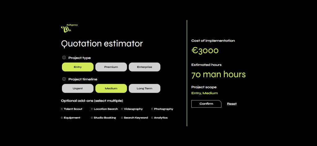 Interactive Calculator by Dot.vu