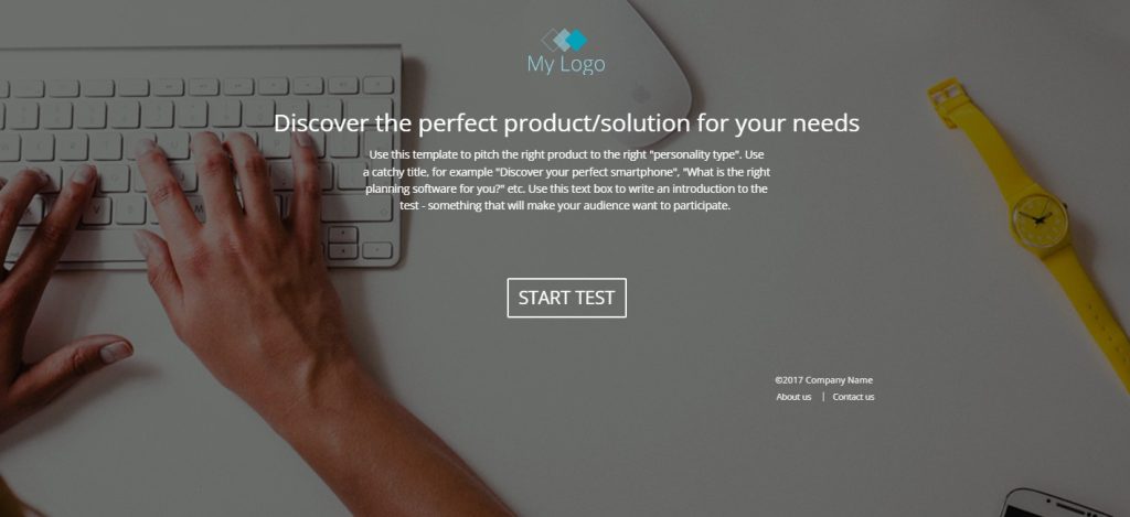 product suggesting test template marketing technology by Dot.vu