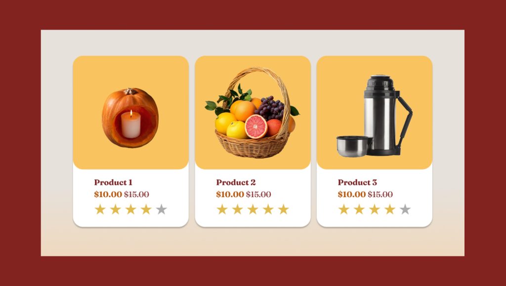 Thanksgiving Product Finder Template by Dot.vu