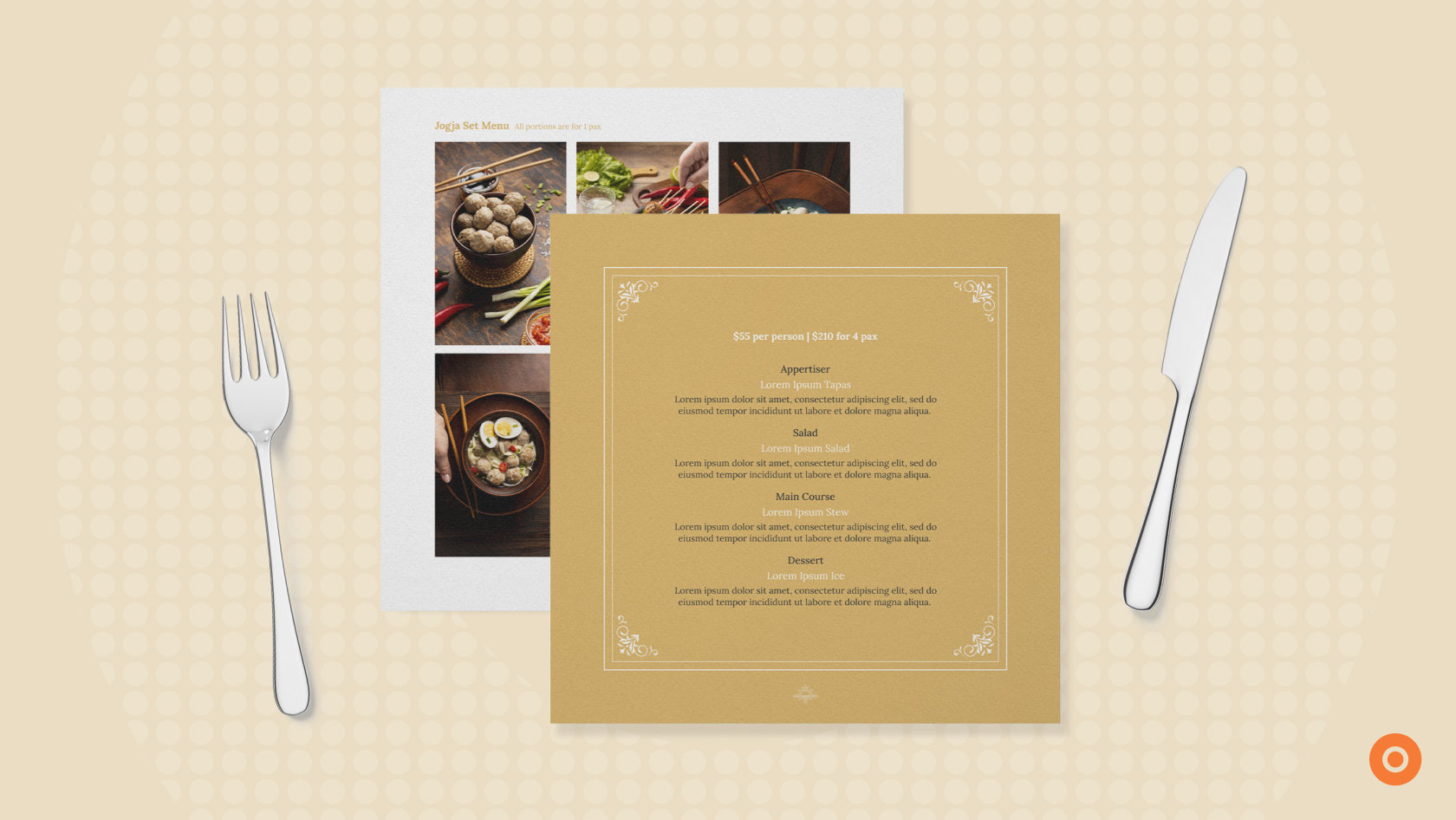 How to create an interactive restaurant menu that sells?