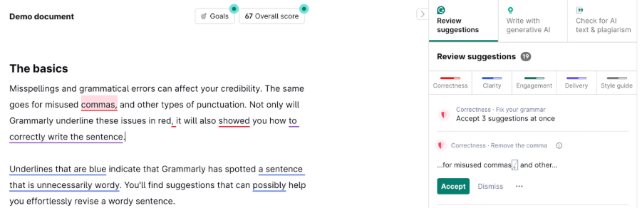 Grammarly - Content Marketing Tool