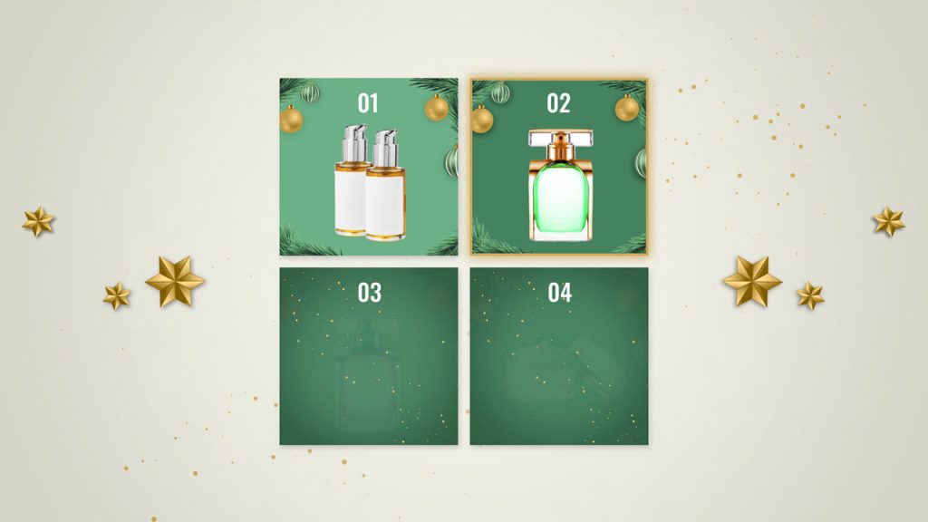 Advent Calendar with Daily Surprises Valentine's Day Template