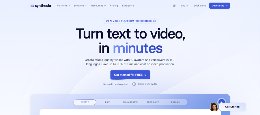 Synthesia (AI Video Creation)