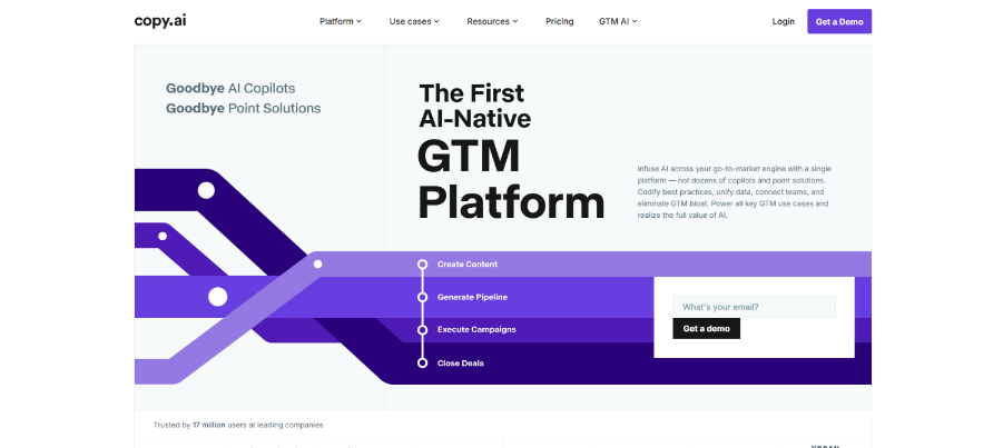 Copy.ai (AI Marketing Copy & Automation)